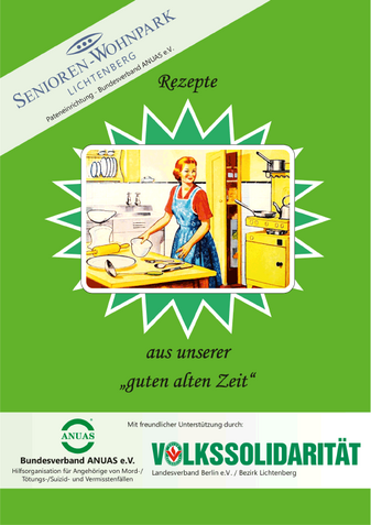 Bild zeigt den Umschlag des Buches Rezepte aus unserer "guten alten Zeit"