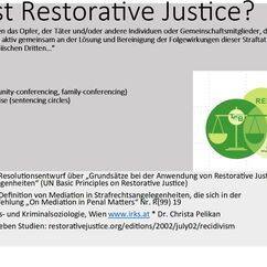 Was ist Restorative Justice? - Folie 1